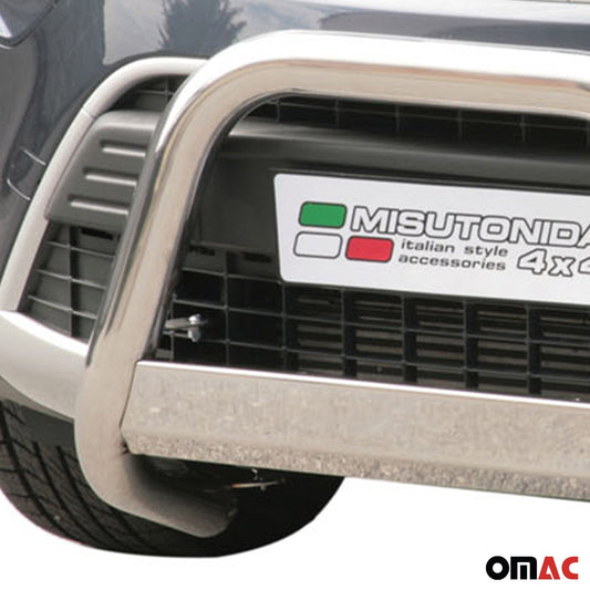 Bară de protecție/buton față pentru Ford Kuga 2008-2012, ø63mm, oțel, argintiu, protecție