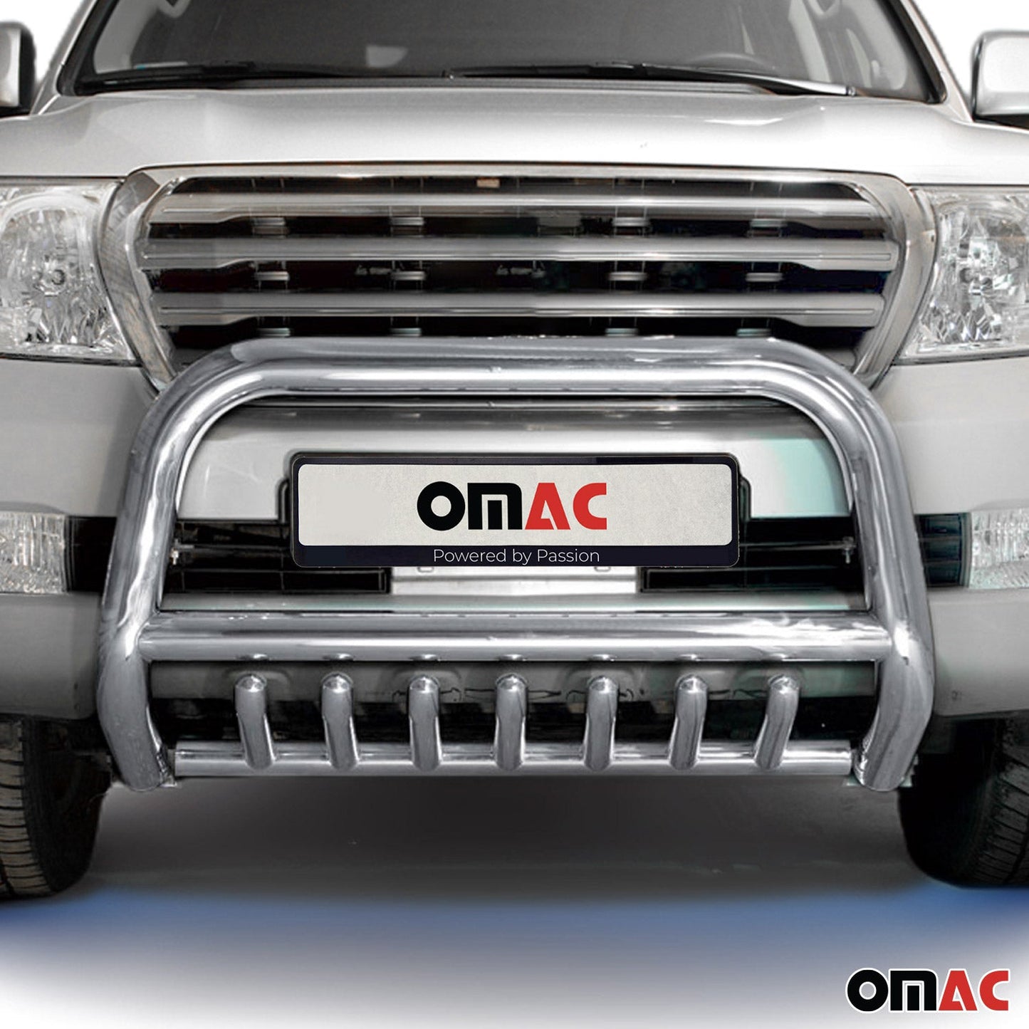 Bară de protecție față, bară de protecție față pentru Toyota Land Cruiser V8 2007-12, omologată ABE, oțel, argintiu