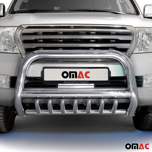 Bară de protecție față, bară de protecție față pentru Toyota Land Cruiser V8 2007-12, omologată ABE, oțel, argintiu