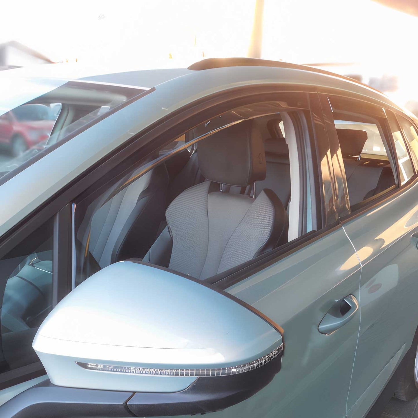 Windabweiser Regenabweiser für Skoda Enyaq 2021-2025 Dunkel Acryl 4tlg