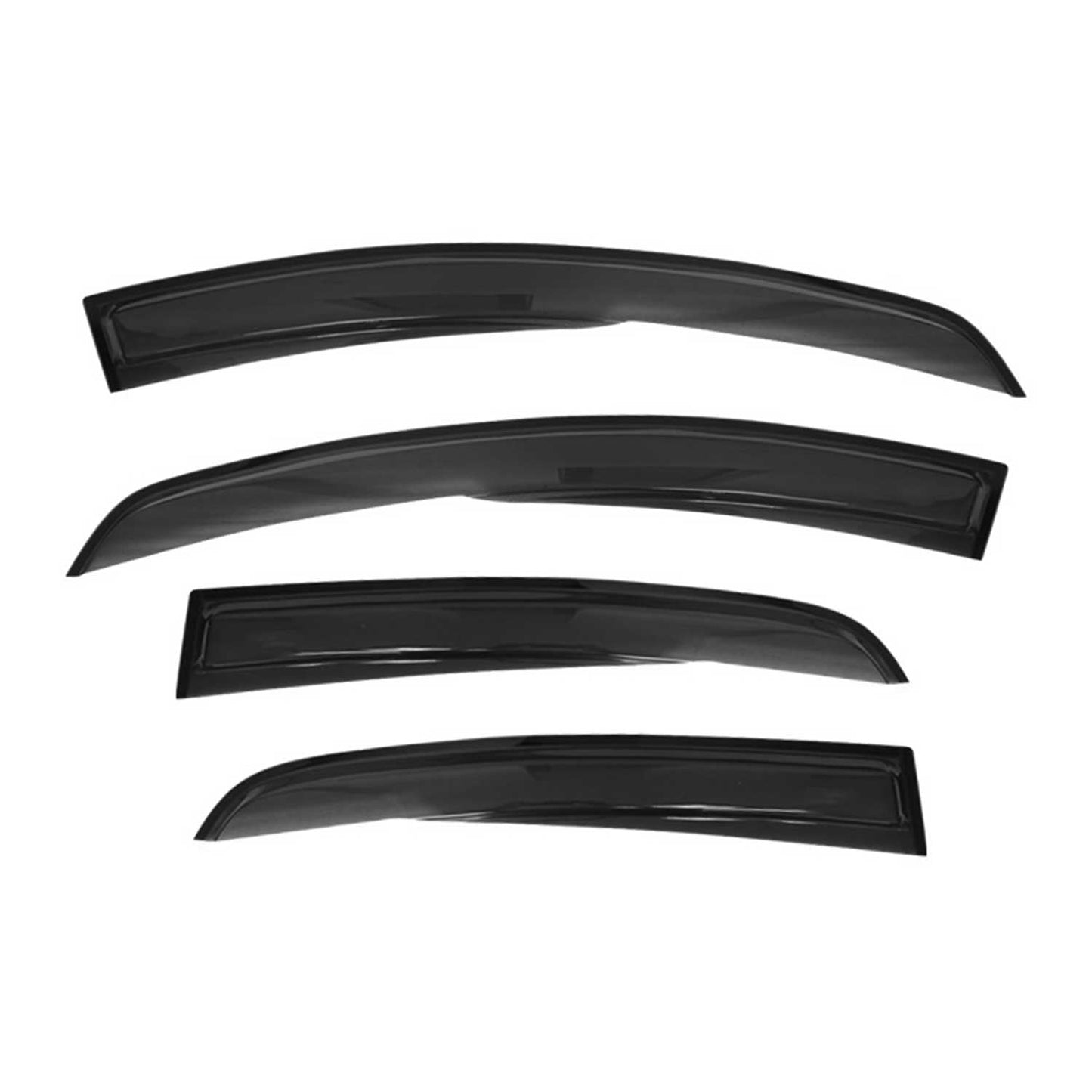 4x Deflectoare de vânt, deflectoare de ploaie pentru Fiat Linea 2007-2018 Sedan, acrilice, închise la culoare