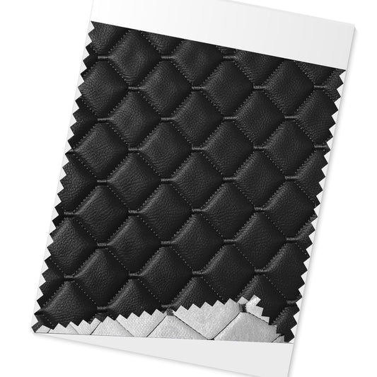 Polsterstoff Auto Polster 140cm x 100cm Gesteppt Kunstleder Himmelstoff Schwarz