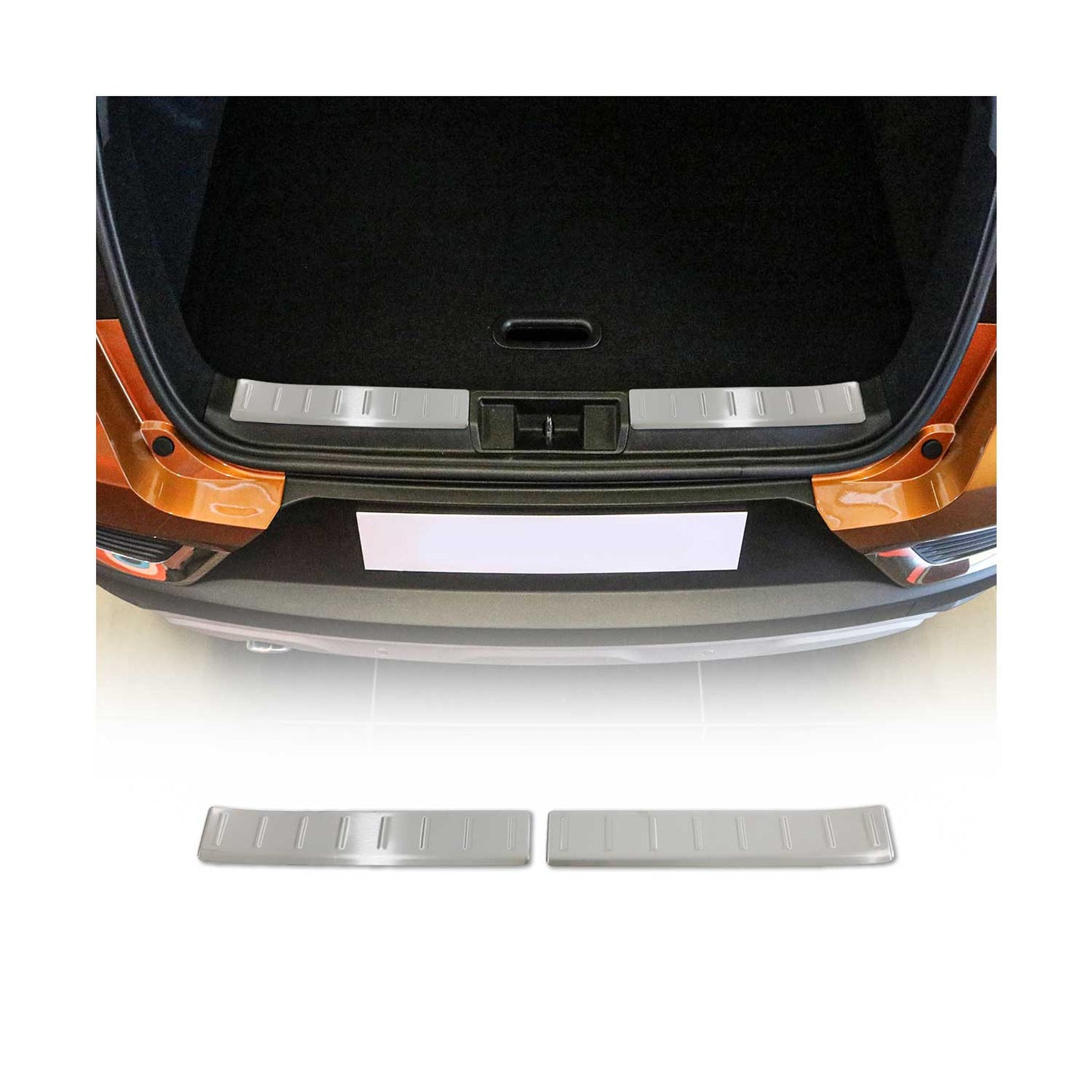 Protecție prag bară de protecție interioară pentru Renault Captur 2020-2025, oțel inoxidabil, set 2 piese