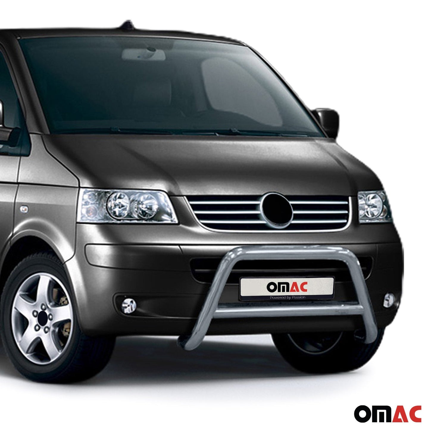 Bară de protecție/buton față pentru VW Transporter T5 2003-2015 cu ABE (omologare germană) Oțel Argintiu