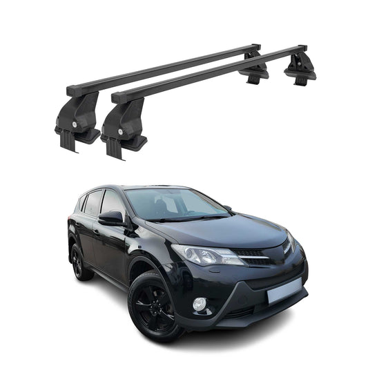 Menabo Dachträger Grundtäger für Toyota RAV4 XA40 2012-2015 50kg Stahl Schwarz