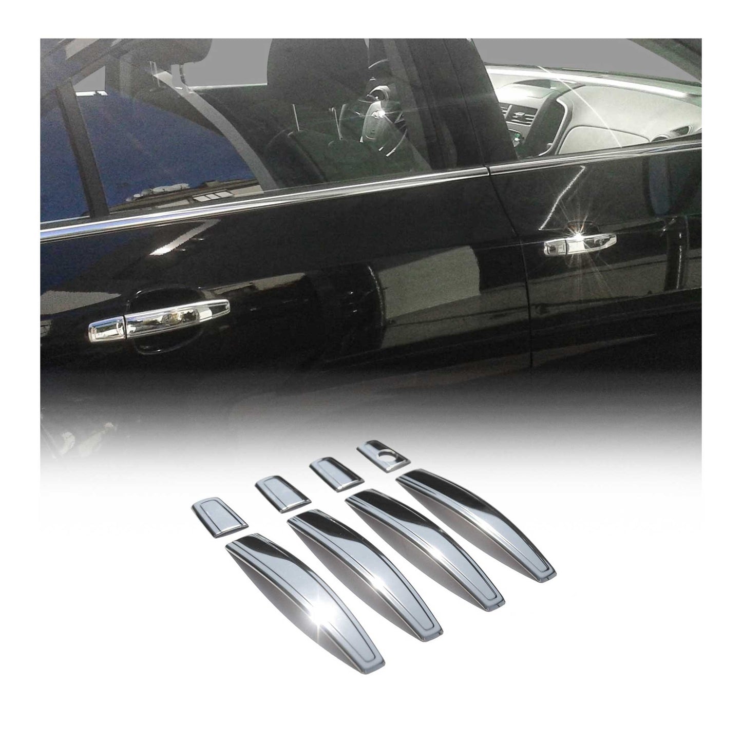 Ornamente cromate pentru mânerul ușii pentru Opel Insignia 2008-2017 cu 4 uși, oțel inoxidabil 8x
