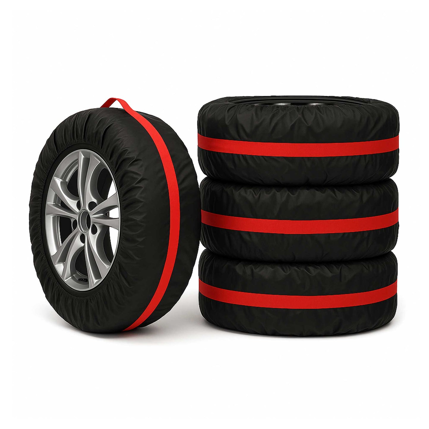 Reifentaschen Set Schutzhülle Reifenhülle 4 teilig für 14" bis 17" Felgen Tasche