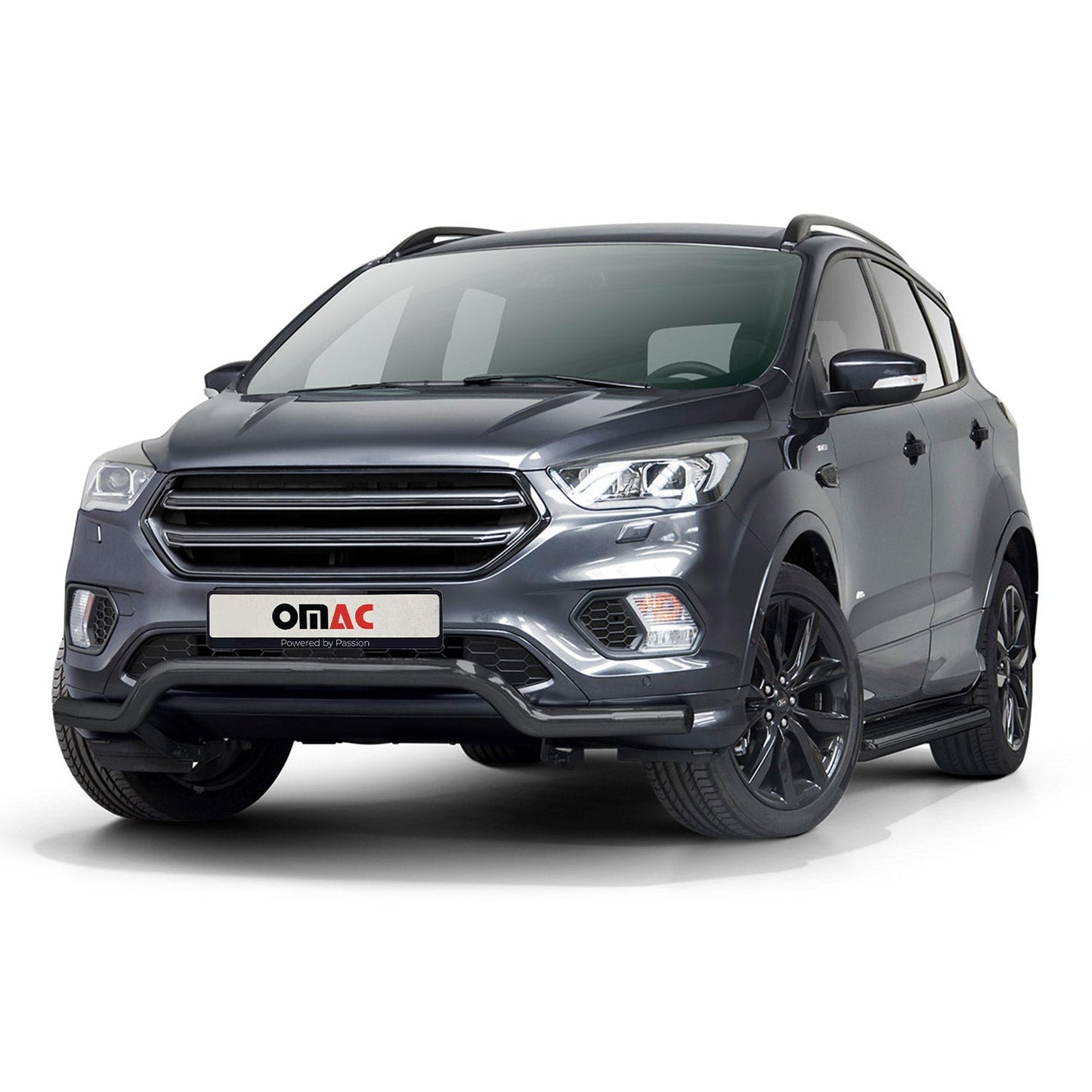 Bară de protecție față, bară de protecție față pentru Ford Kuga 2017-2025 cu ABE (omologare de tip germană), oțel, negru