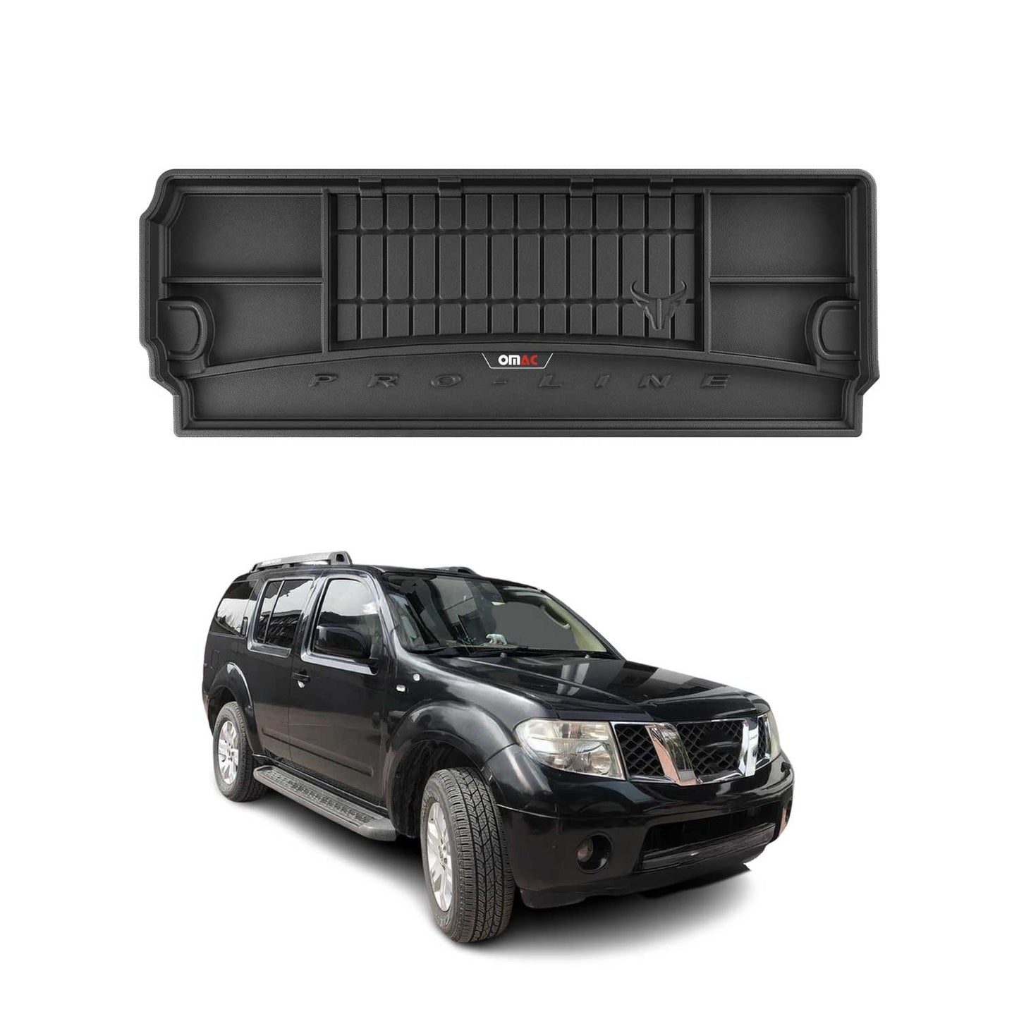 Căptușeală portbagaj din cauciuc OMAC pentru Nissan Pathfinder 2005-2014, căptușeală portbagaj TPE