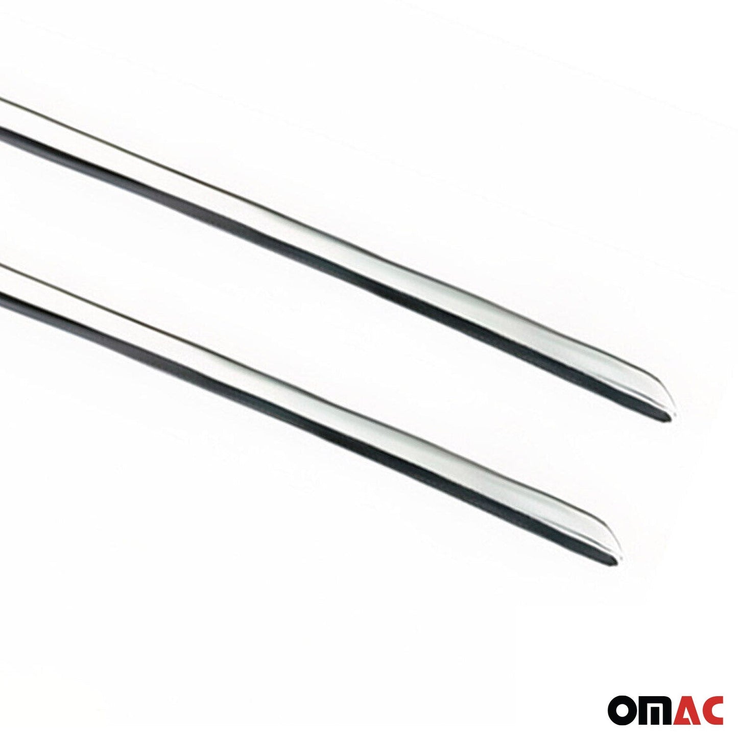 Kühlergrill Leisten Grillleisten für Renault Clio 2019-2025 Edelstahl Silber 2x