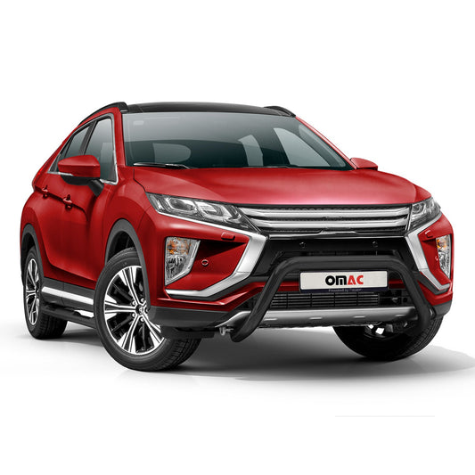 Bară de protecție/buton față pentru Mitsubishi Eclipse Cross 2017-2025, neagră, cu omologare ABE