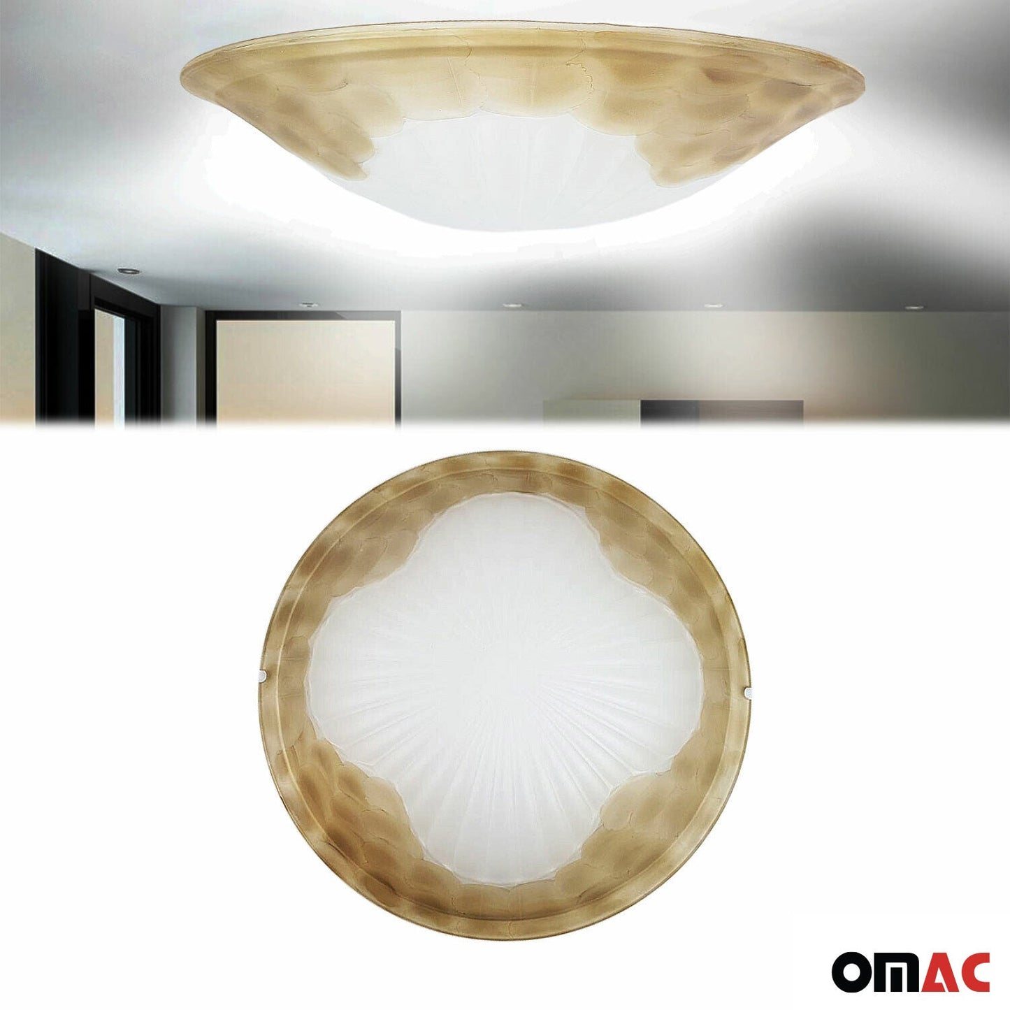 Deckenleuchte Deckenlampe Küchenlampe Glas Wandlampe Leuchte Flur Lampe 60W