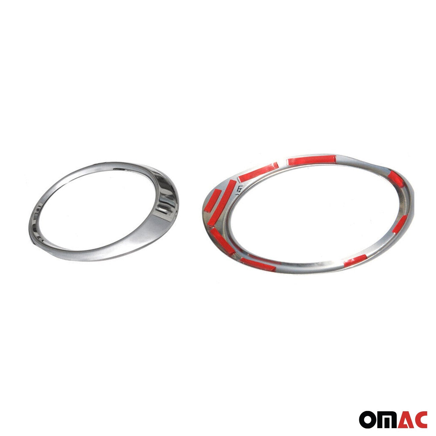 Ramă proiectoare ceață pentru VW Jetta 2010-2014, oțel inoxidabil, argintiu, set 2 piese