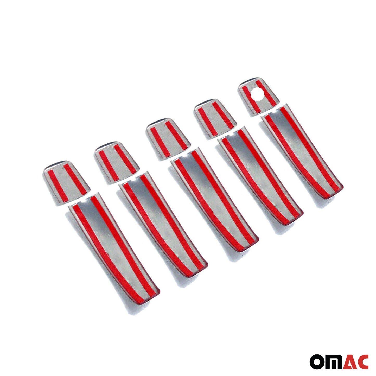 Ornamente mâner ușă, capace mâner ușă pentru Nissan Primastar 2001-2014 5 uși, oțel inoxidabil, 10x