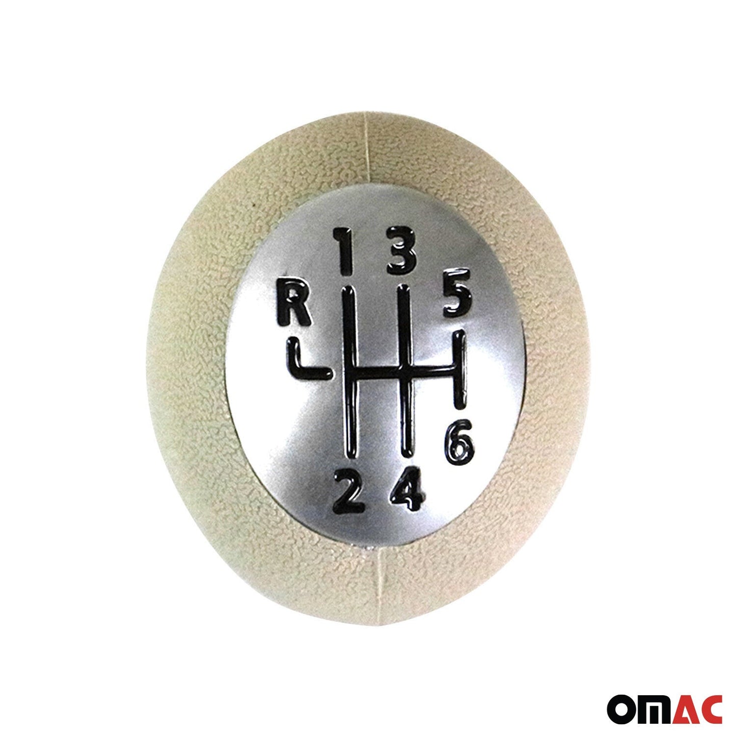 Schaltknopf Schaltknauf für Renault Fluence 2010-2025 6 gang Kunstleder Beige