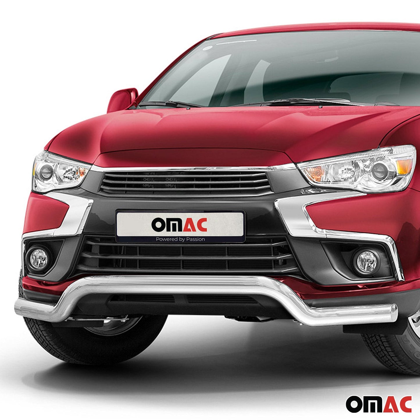 Bară de protecție față, bară de protecție față pentru Mitsubishi ASX 2017-2022, oțel inoxidabil, argintiu