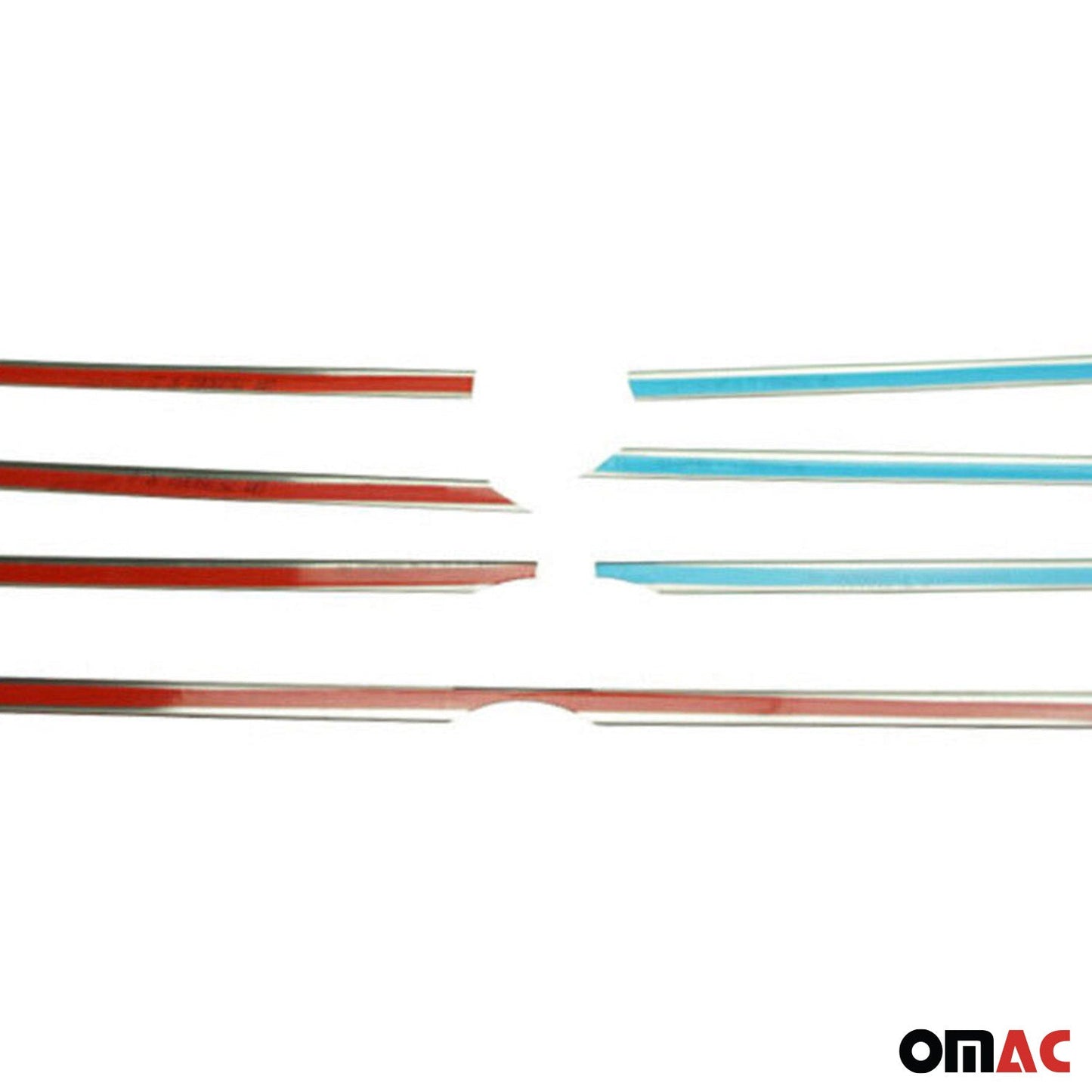 Benzi decorative grilă radiator pentru VW Crafter 2012-2017, oțel inoxidabil, argintiu, 5 bucăți