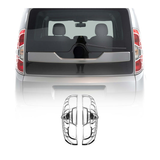 Rücklicht Leisten Heckleuchte für Opel Combo D 2015-2019 Chrom ABS Silber 2tlg