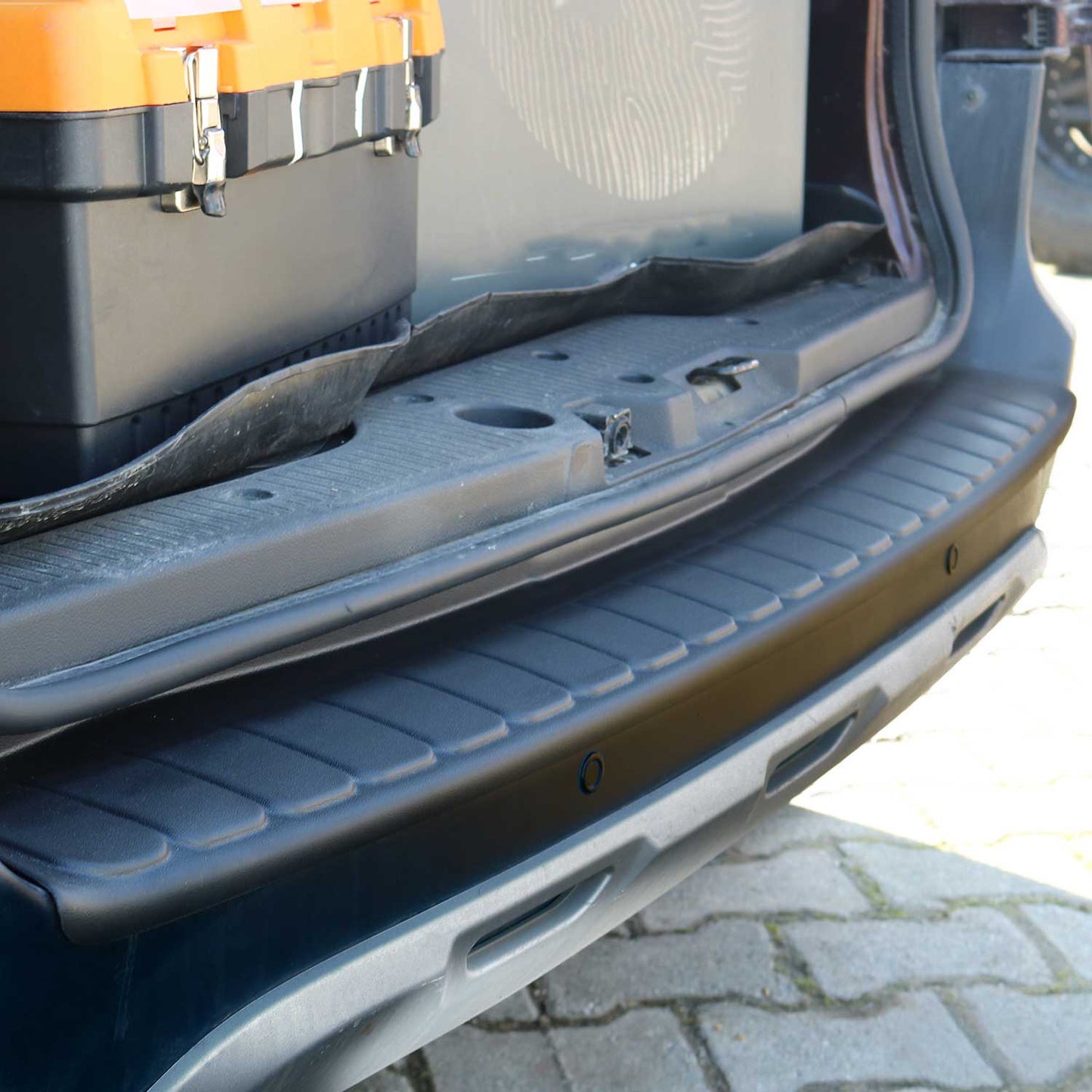 Ladekantenschutz Stoßstangenschutz für Dacia Dokker 2012-2024 ABS Schwarz 1tlg