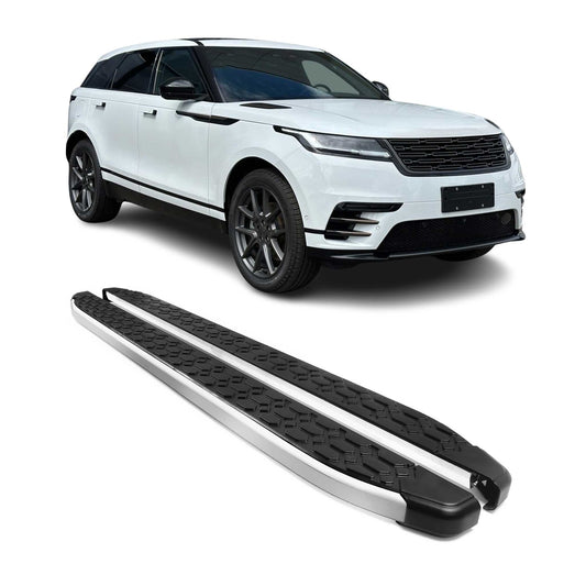 Podnóżki, progi boczne, panele progowe do Range Rover Velar 2017-2025, czarne, 2x