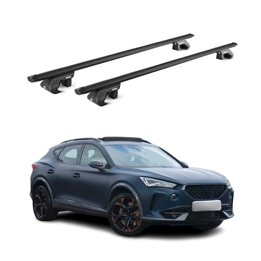 Dachträger Grundtäger für Cupra Formentor 2020-2025 90kg Alu Schwarz 2 tlg ABE