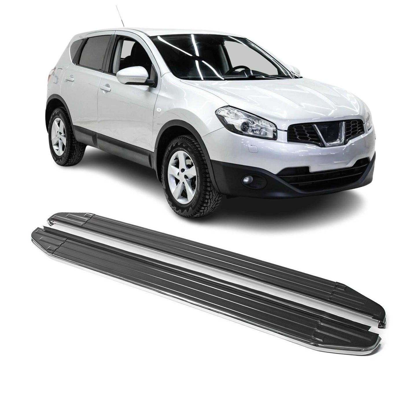 Trittbretter Seitenschweller für Nissan Qashqai J10 2006-2014 ABE Alu