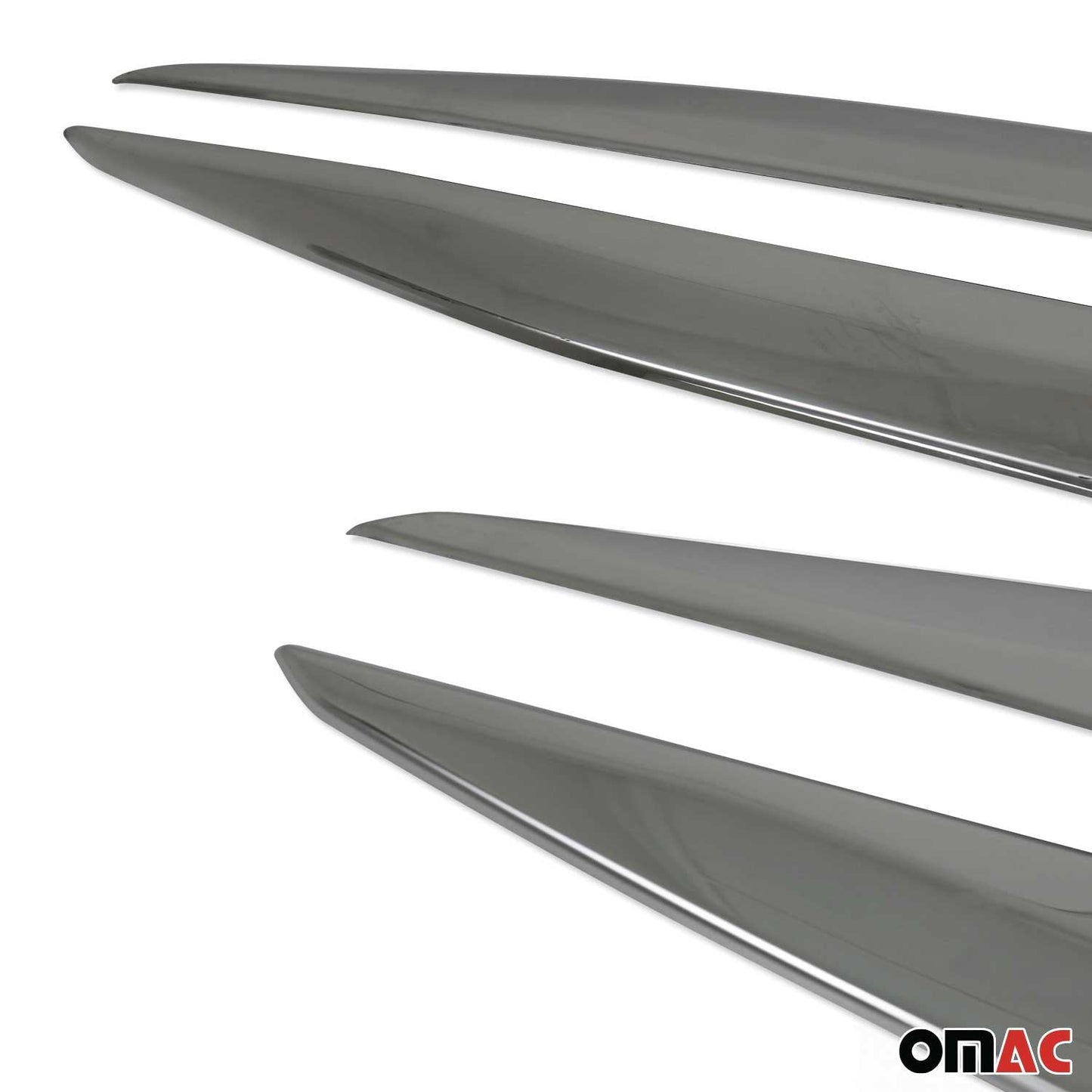 Seitentürleiste Türschutzleiste für Peugeot 2008 2019-2025 Chrom Stahl Dunkel 4x