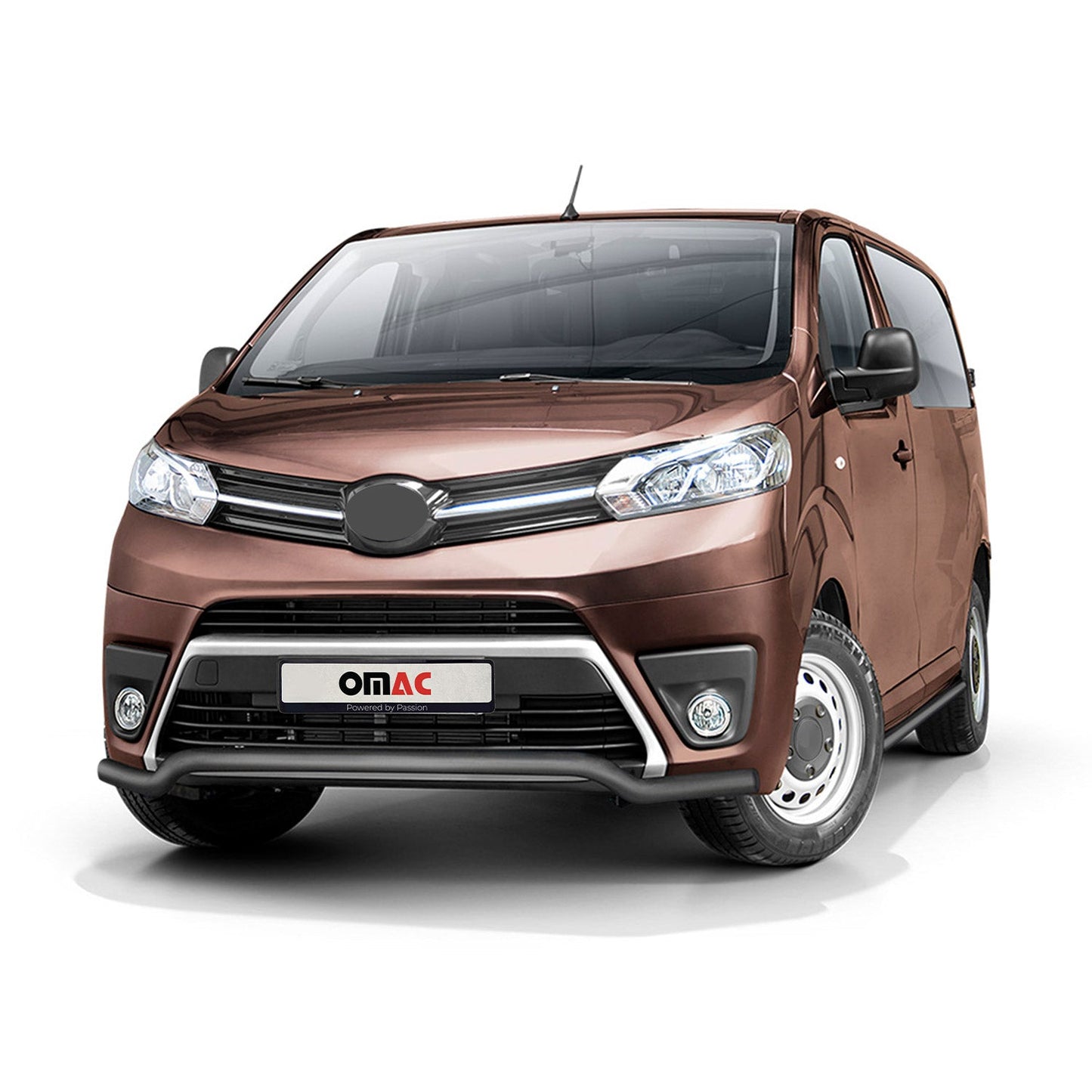 Bară de protecție față, bară de protecție față pentru Toyota Proace 2016-2022, omologată ABE, oțel, neagră
