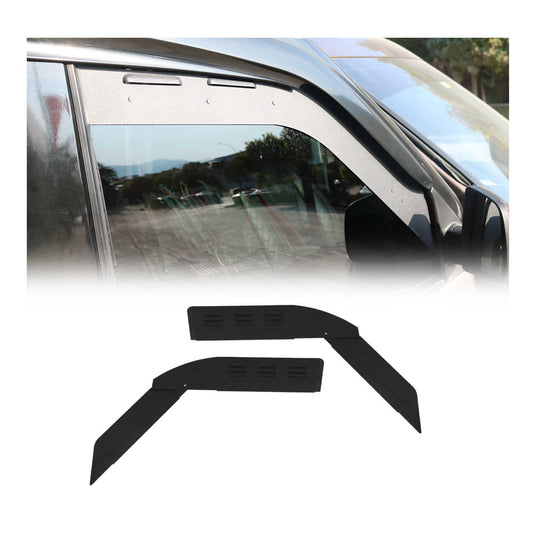 Lüftungsgitter Be & Entlüftung für VW Transporter T2 1967-1979 Alu Schwarz 2tlg