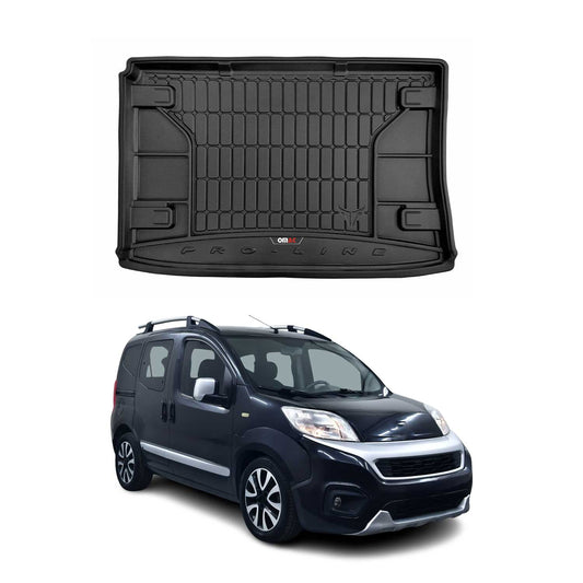 OMAC Gummi Kofferraumwanne für Fiat Fiorino 2007-2017 TPE Laderaumwanne Schwarz
