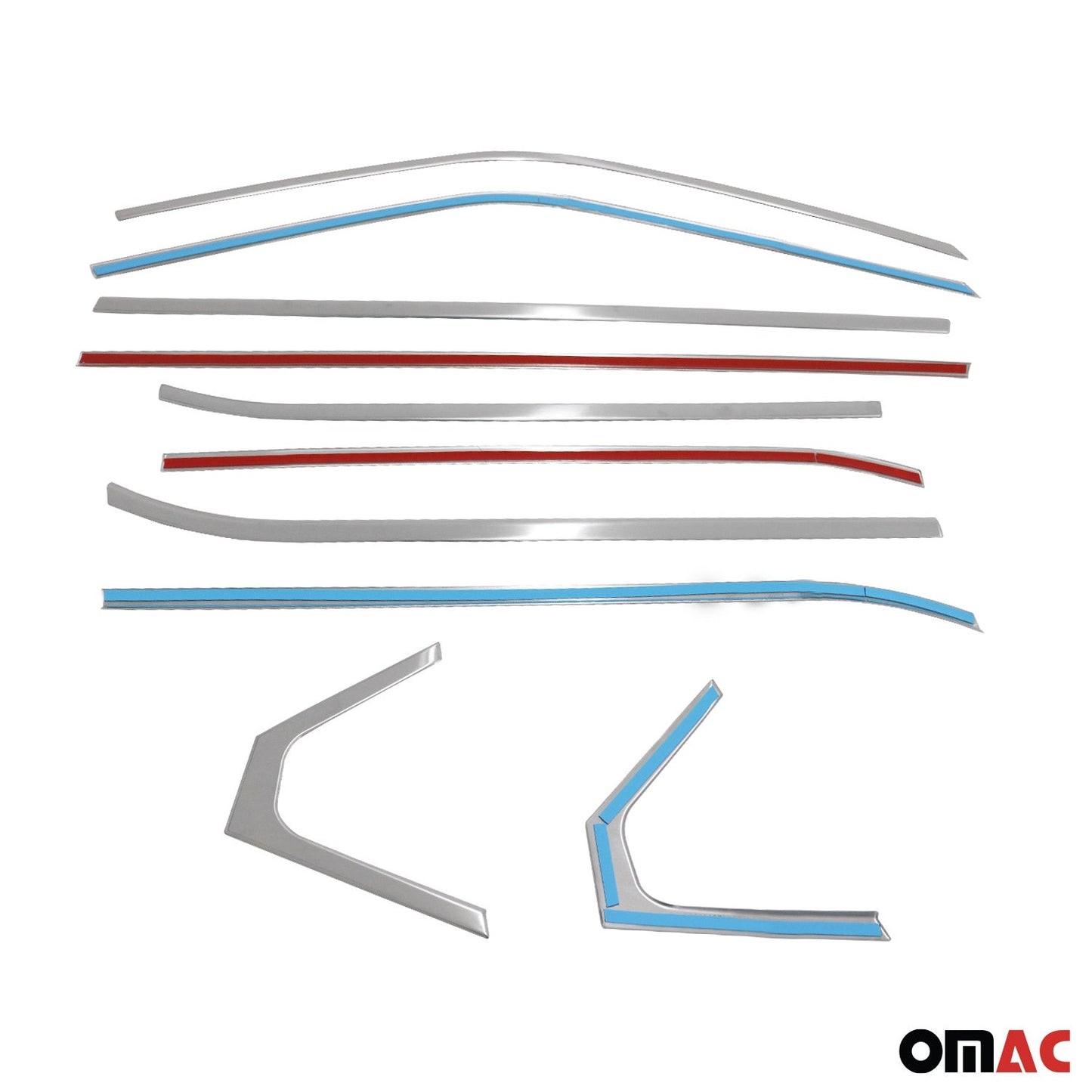 Fensterleisten Zierleisten für Nissan Juke 2021-2025 Gebürstet Edelstahl 10tlg