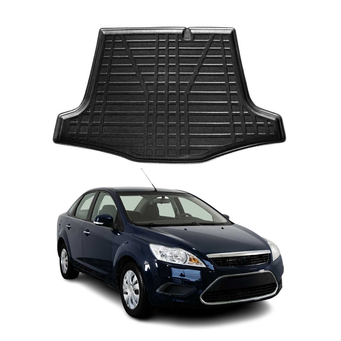 Kofferraumwanne Laderaumwanne für Ford Focus mk2 2004-2011 Limo Gummi TPE