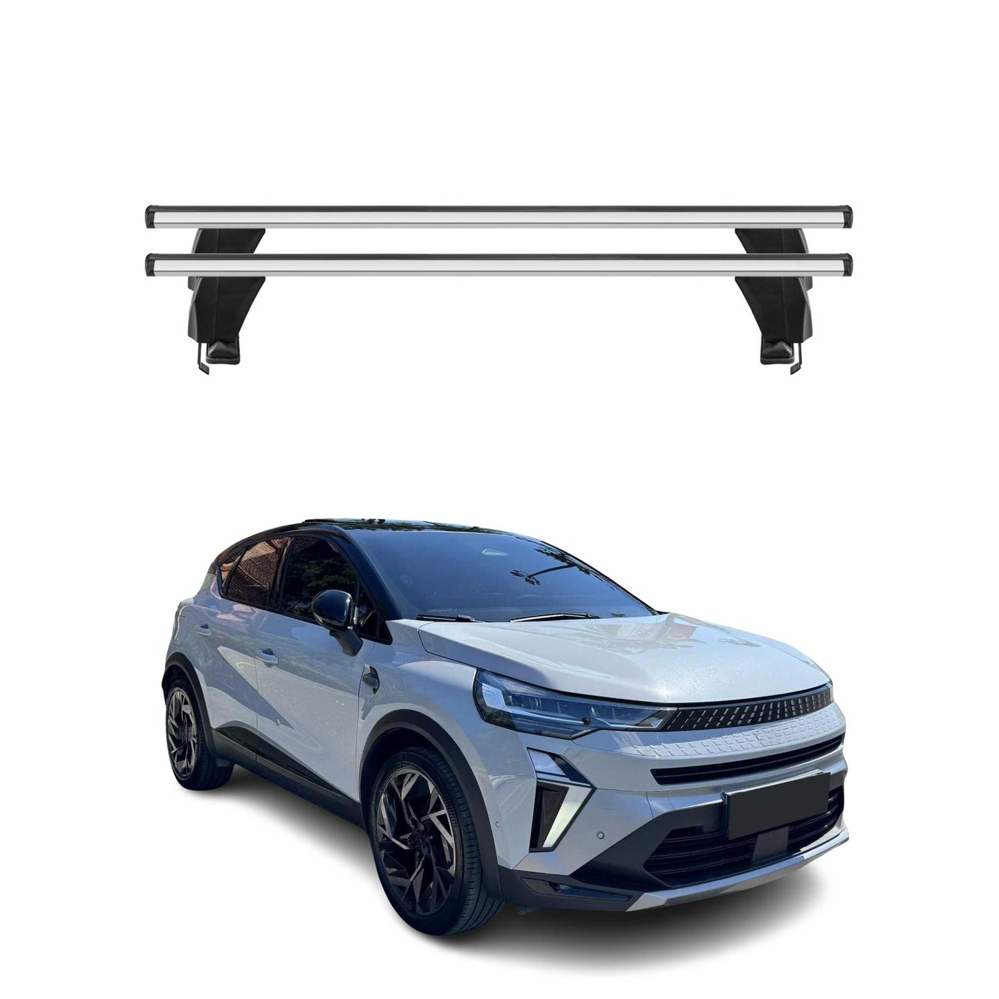 Menabo Dachträger Grundträger für Renault Symbioz 2024-2025 Alu Grau 2tlg