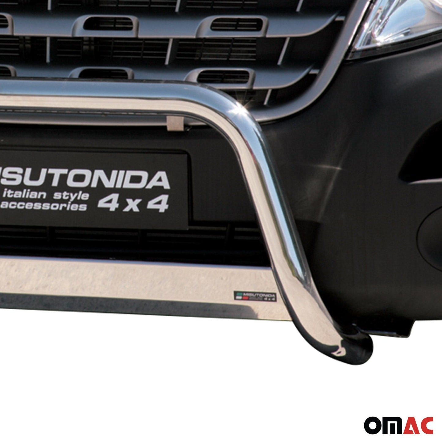 Bară de protecție/buton față pentru Renault Master 2010-2018, oțel inoxidabil gri, ø63 mm