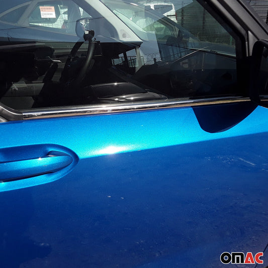 Benzi decorative pentru geamuri Ford Tourneo Courier 2023-2025, oțel inoxidabil, 4 bucăți