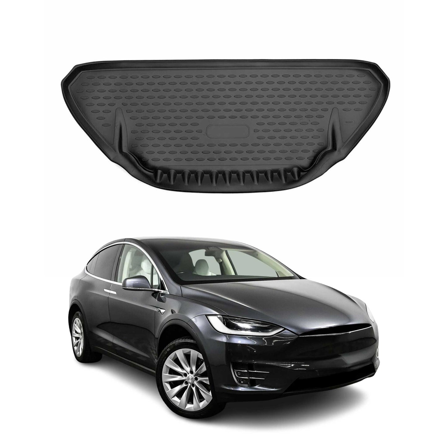 Protecție portbagaj pentru Tesla Model X 2016-2020, cauciuc TPE, negru