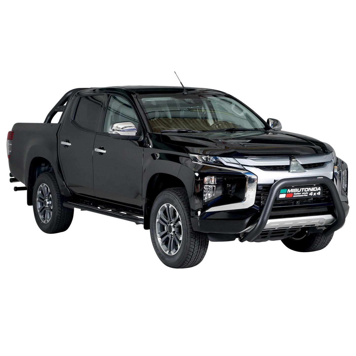 Frontbügel Frontschutzbügel für Mitsubishi L200 2019-2025 ø76mm Stahl Schwarz