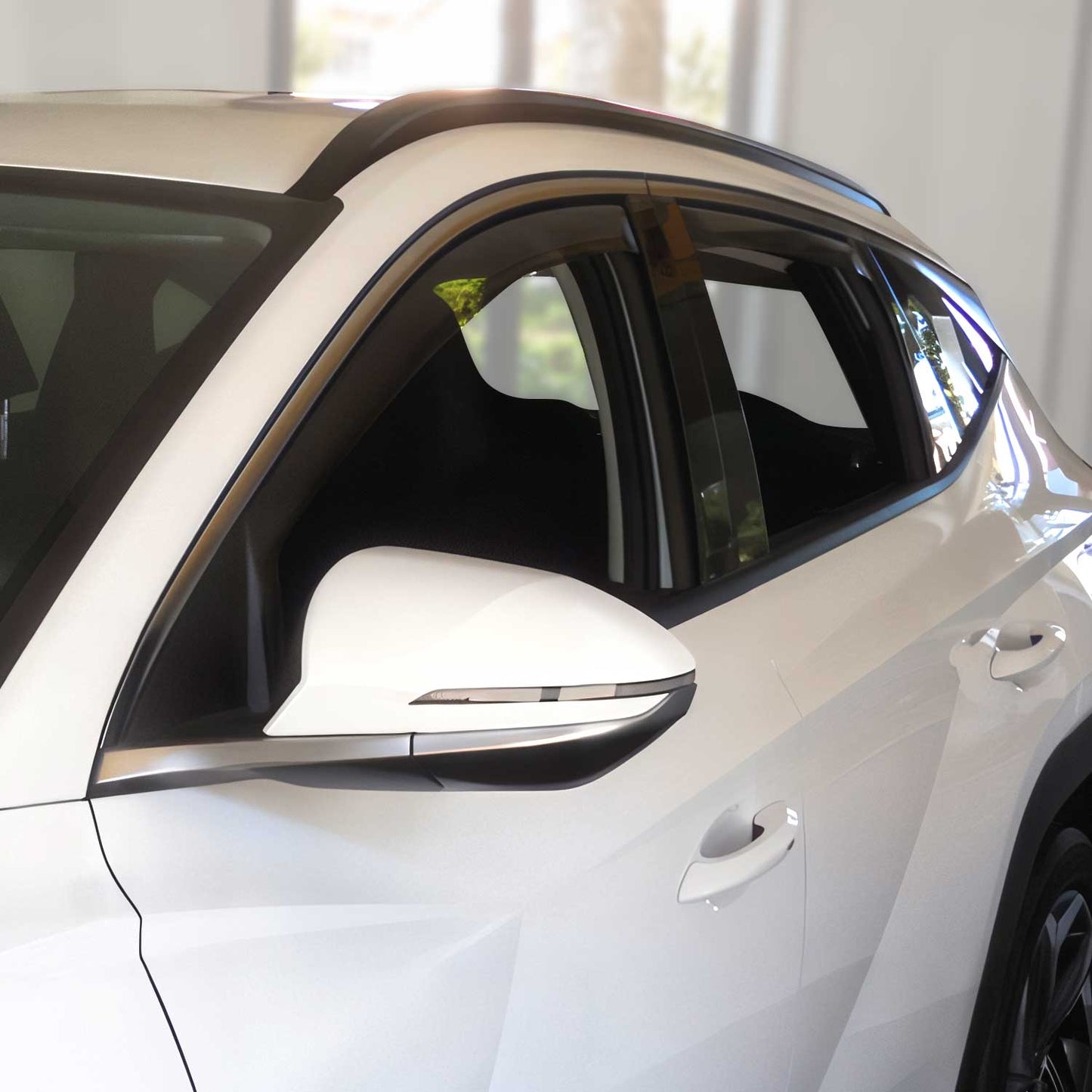 Windabweiser Regenabweiser für Hyundai Tucson 2021-2025 Dunkel Acryl 4tlg