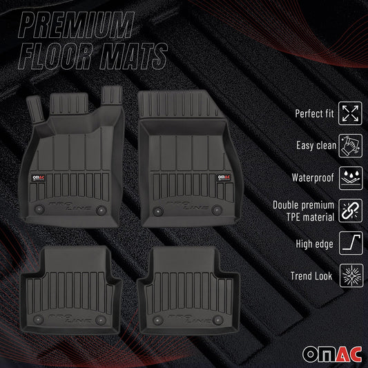 Covorașe auto Opel Insignia 2008-2017, TPE, negre, 4 buc.