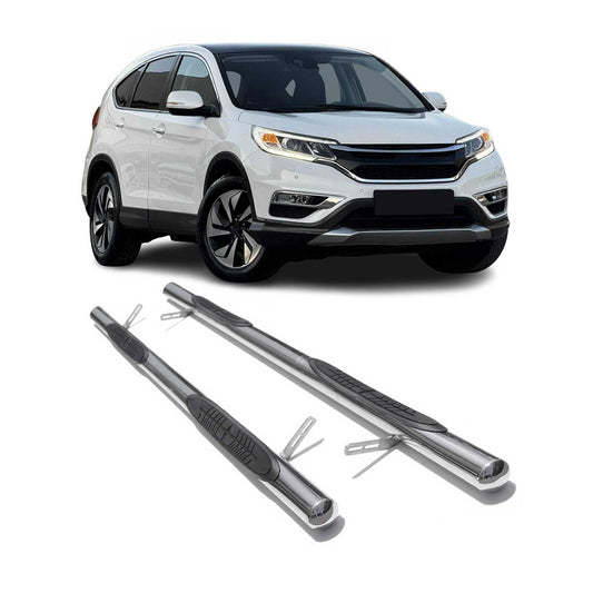 Trepte laterale/scări din oțel inoxidabil pentru Honda CR-V 2012-2016, oțel inoxidabil argintiu