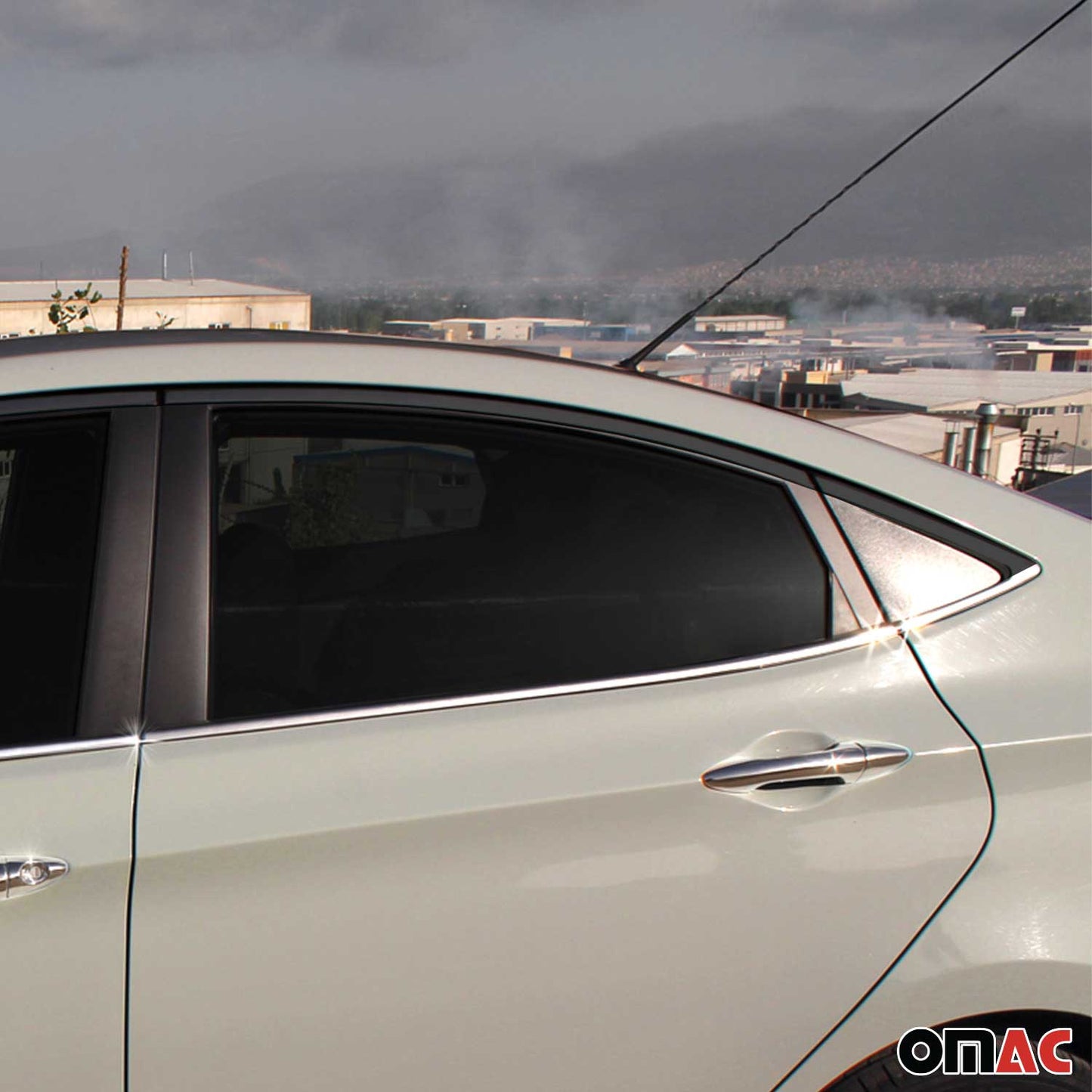 Fensterleisten Zierleisten für Hyundai Accent Blue Solaris 2012-2021 Chrom 6tlg