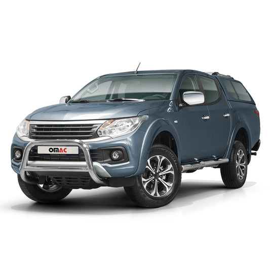 Protecție bară de protecție față pentru Fiat Fullback 2015-2021, oțel, omologată ABE, argintiu