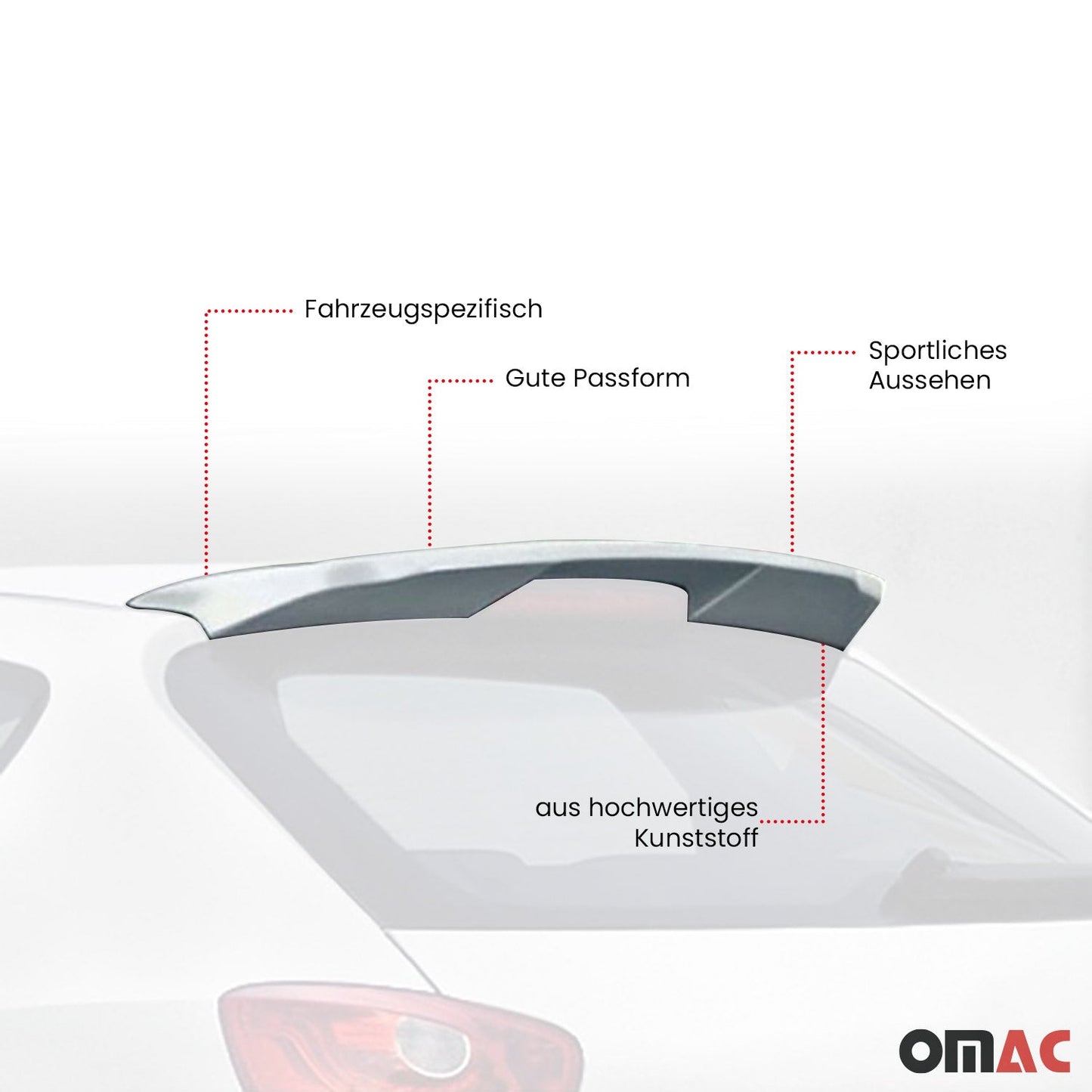 RDX Dachspoiler Spoiler für Seat Ibiza 6J SC 3-türer 2008-2023