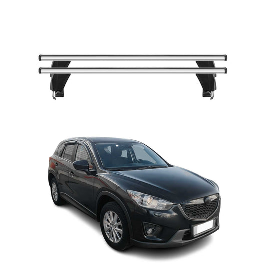 Menabo Dachträger Grundtäger für Mazda CX-5 2012-2016 50kg Alu Silber 2 tlg