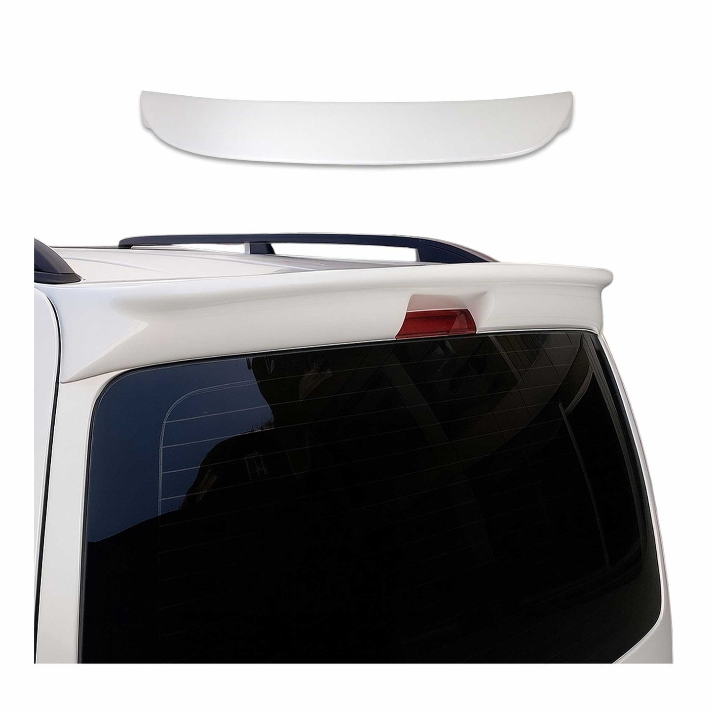 Eleron spate, eleron plafon, margine spate pentru VW Caddy 2003-2015, grund ABS, 1 bucată