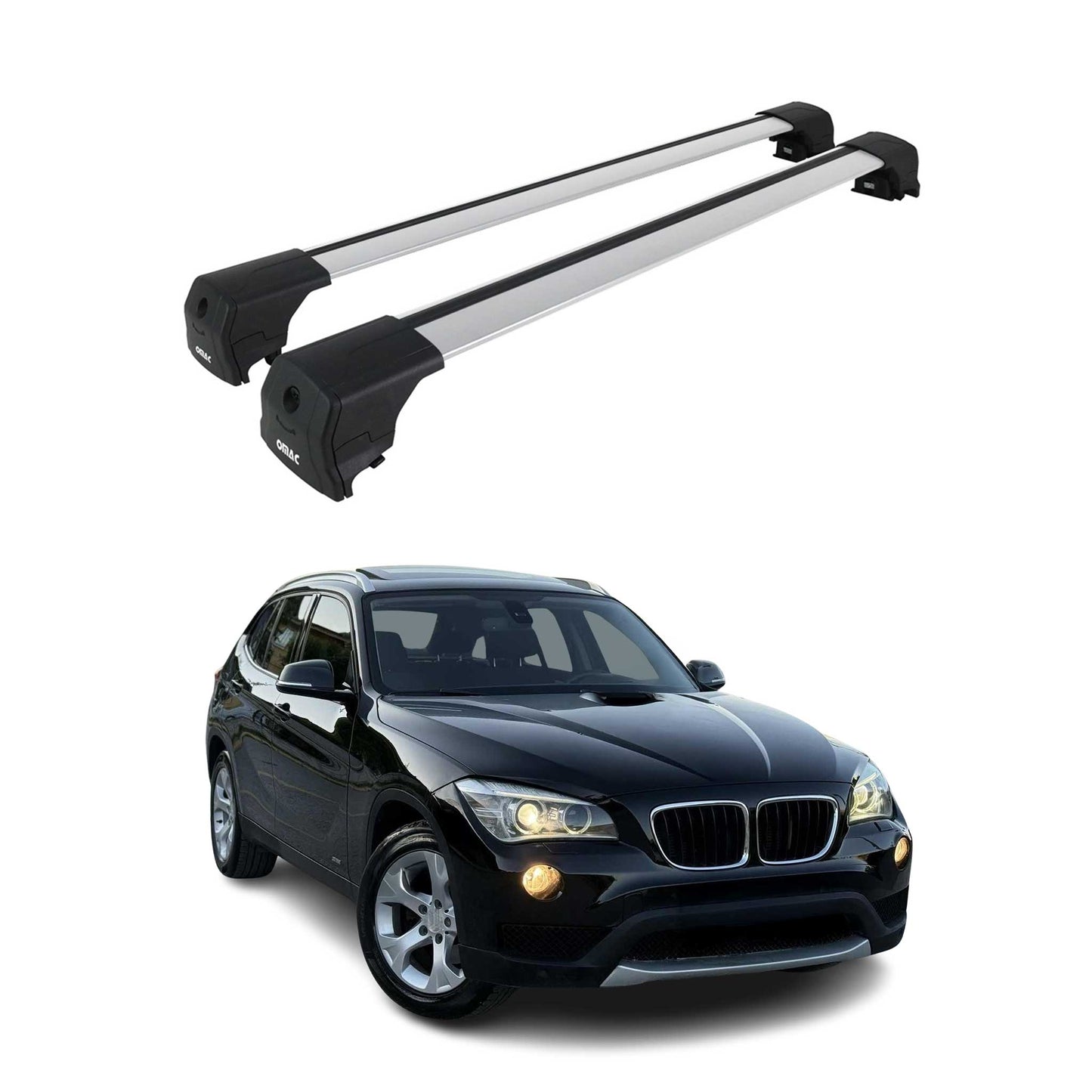 Dachträger Grundtäger für BMW X1 E84 2009-2015 75kg Aluminium Silber 2 tlg