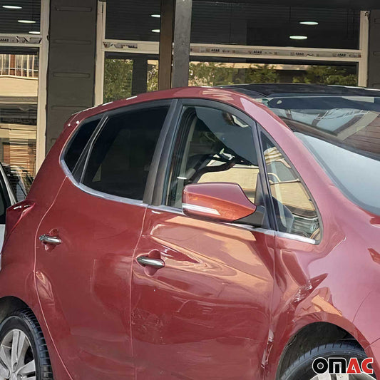 Benzi decorative pentru geamuri pentru Hyundai ix20 2010-2021, oțel inoxidabil cromat, 8 bucăți