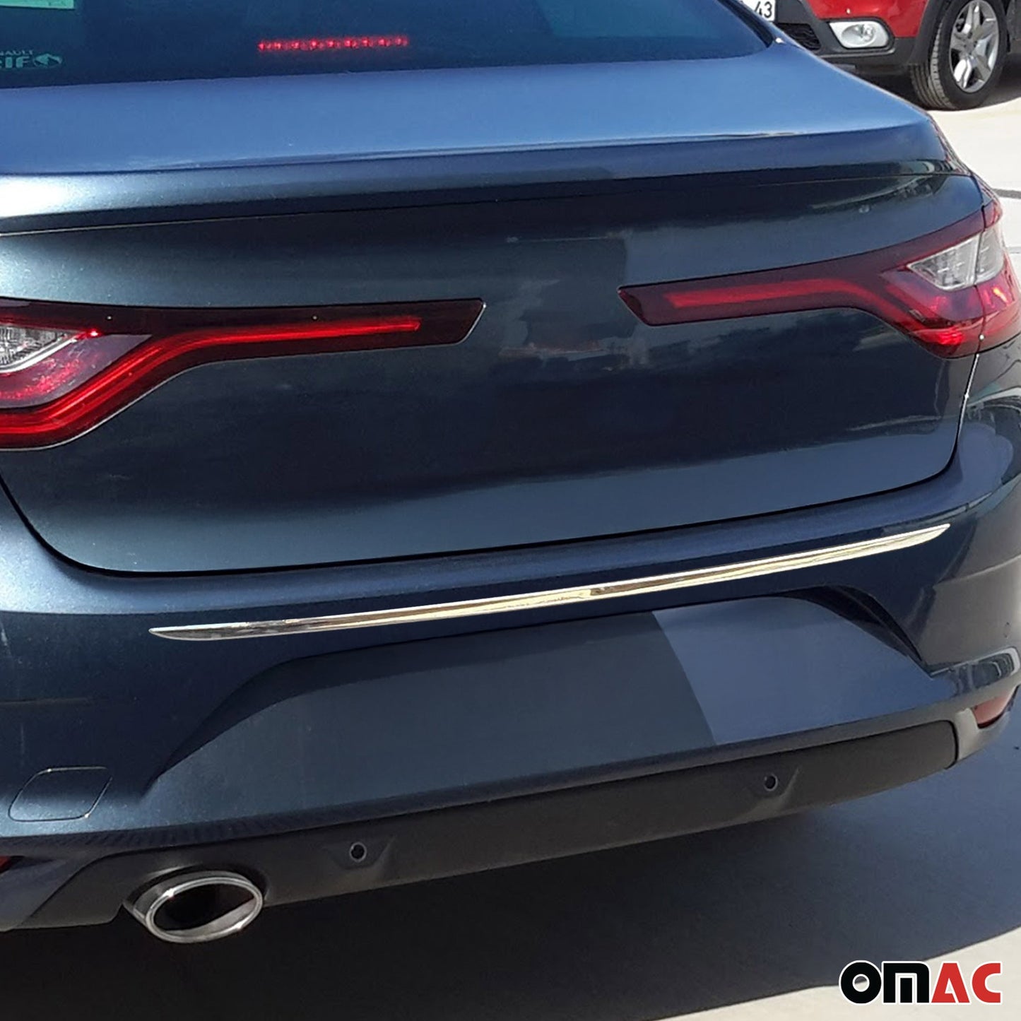 Bandă decorativă portbagaj, bandă decorativă spate pentru Opel Insignia B 2017-2022, oțel inoxidabil cromat