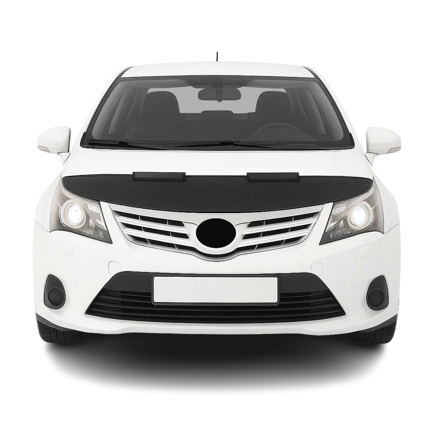 Haubenbra Steinschlagschutz Bonnet Bra für Toyota Avensis 2009-2015 Schwarz Halb