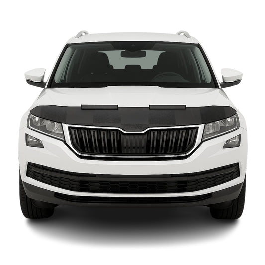 Haubenbra Steinschlagschutz Bonnet Bra für Skoda Kodiaq 2016-2025 Kariert Halb
